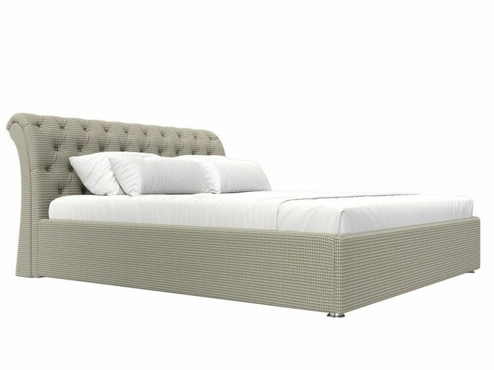 Кровать Сицилия 200х200 серо-бежевого цвета с подъемным механизмом - лучшие Кровати для спальни в INMYROOM