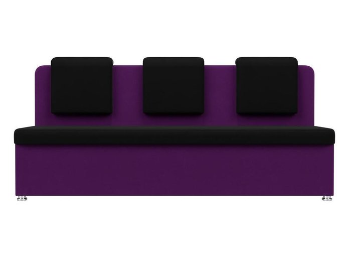 Кухонный прямой диван Маккон фиолетово-черного цвета - купить Прямые диваны по цене 22999.0