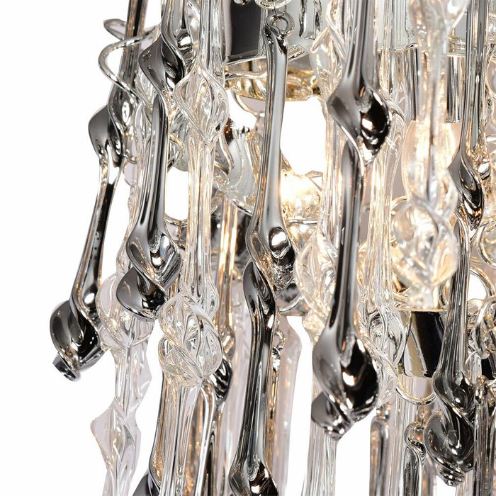 Светильник Salice с прозрачными подвесками - лучшие Потолочные люстры в INMYROOM