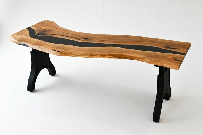 Обеденный стол River черно-коричневого цвета - купить Обеденные столы по цене 182800.0