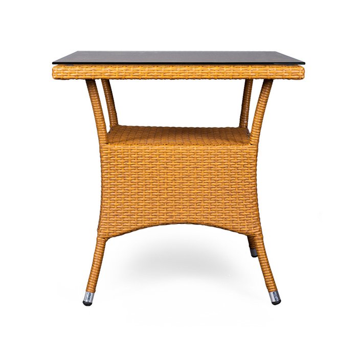 Стол Rattan оранжевого цвета - купить Садовые столы по цене 6500.0