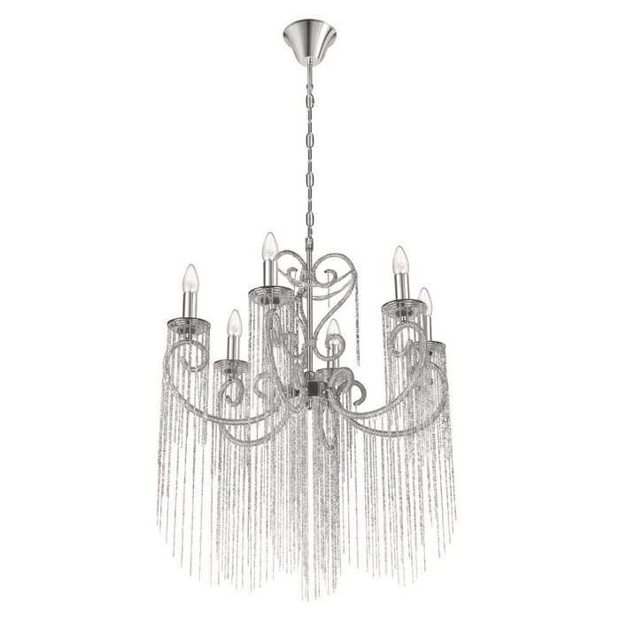 Подвесная люстра Wonderland 10405/6 (металл, цвет никель) - лучшие Подвесные люстры в INMYROOM