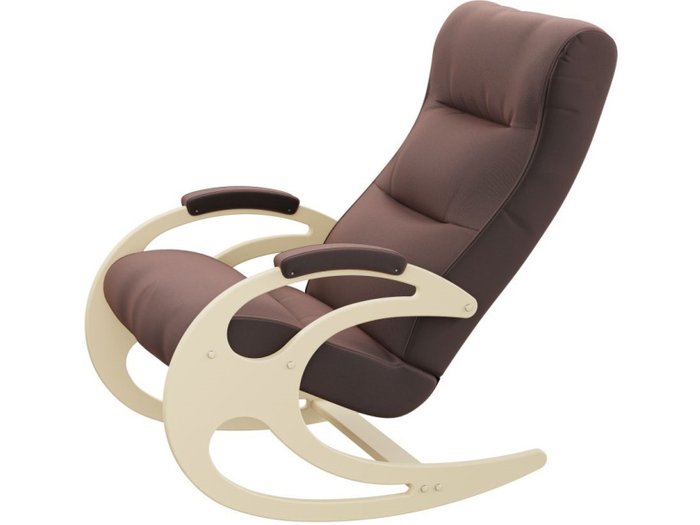 Кресло-качалка Риверо коричневого цвета - лучшие Интерьерные кресла в INMYROOM