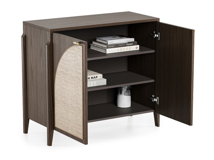 Комод с ротангом Vishera коричневого цвета - лучшие Комоды в INMYROOM Комод с ротангом Vishera коричневого цвета - лучшие Комоды в INMYROOM