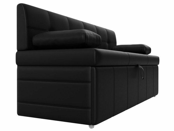 Диван Лео черного цвета (экокожа) - лучшие Прямые диваны в INMYROOM