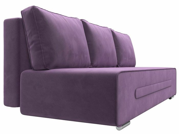 Прямой диван-кровать Приам сиреневого цвета - лучшие Прямые диваны в INMYROOM