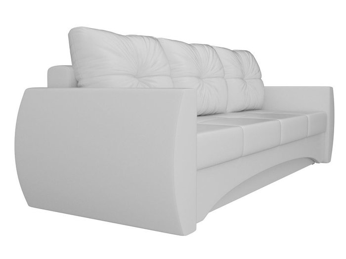 Прямой диван-кровать Сатурн белого цвета (экокожа) - лучшие Прямые диваны в INMYROOM
