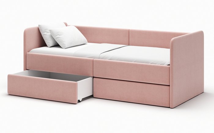 Набор из двух ящиков Leo розового цвета - купить Аксессуары для детских кроваток по цене 4022.0