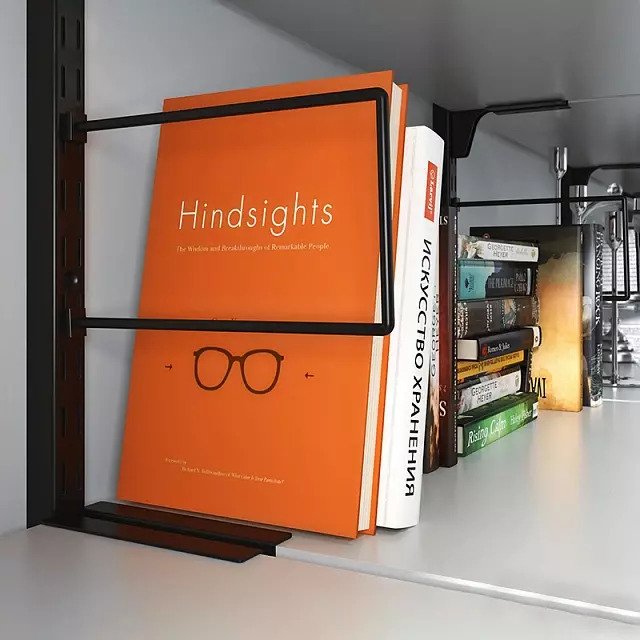 Боковой ограничитель для полок черного цвета - лучшие Комплектующие для гардеробных систем в INMYROOM Боковой ограничитель для полок черного цвета - лучшие Комплектующие для гардеробных систем в INMYROOM