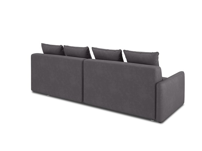 Угловой диван-кровать Bronks темно-серого цвета - лучшие Угловые диваны в INMYROOM