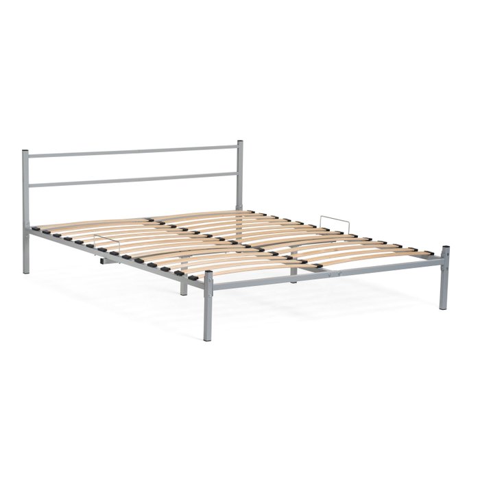 Кровать Фади 140х200 серого цвета - купить Кровати для спальни по цене 8130.0
