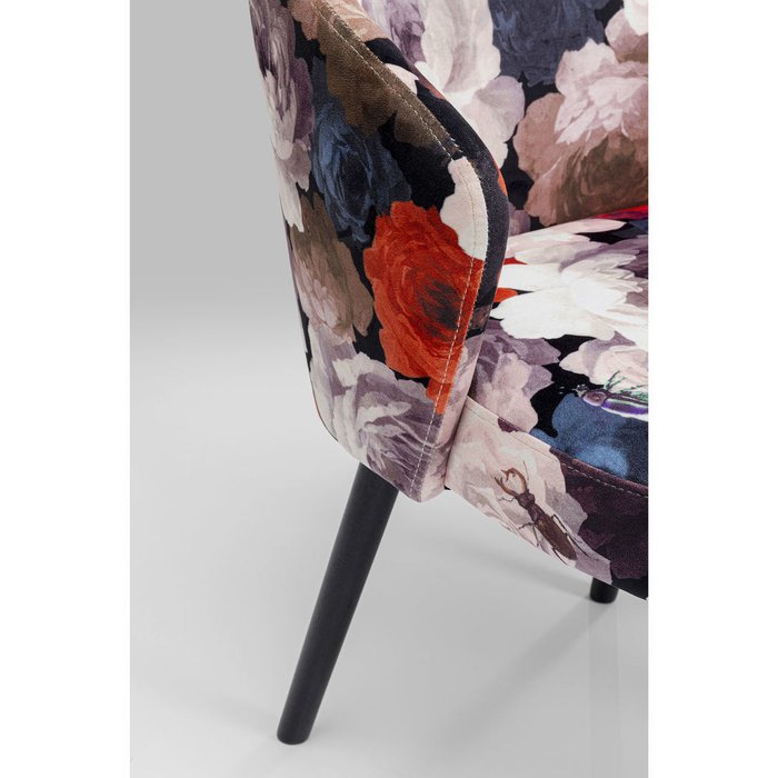 Стул с подлокотниками Peony с цветочным принтом - лучшие Обеденные стулья в INMYROOM