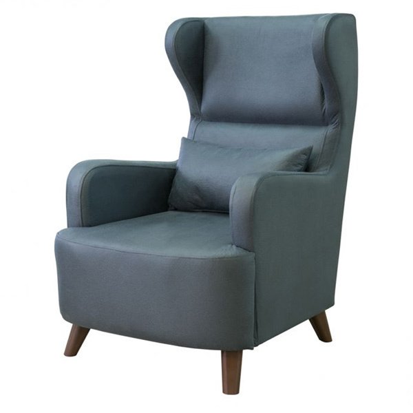 Кресло Меланж в обивке сине-серого цвета