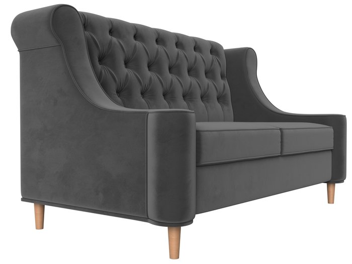 Прямой диван Бронкс серого цвета - лучшие Прямые диваны в INMYROOM