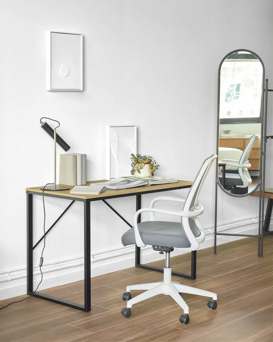 Офисное кресло Melva бело-серого цвета - купить Офисные кресла по цене 30990.0