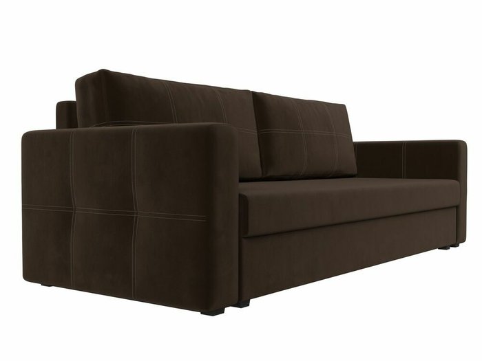 Диван-кровать Лига 006 темно-коричневого цвета  - лучшие Прямые диваны в INMYROOM