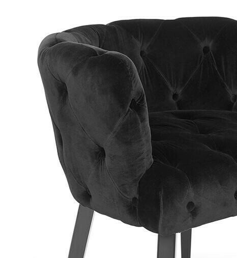 Стул Boy roundit черного цвета - лучшие Обеденные стулья в INMYROOM