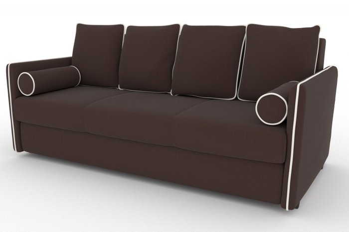 Прямой диван-кровать Cardinal коричневого цвета