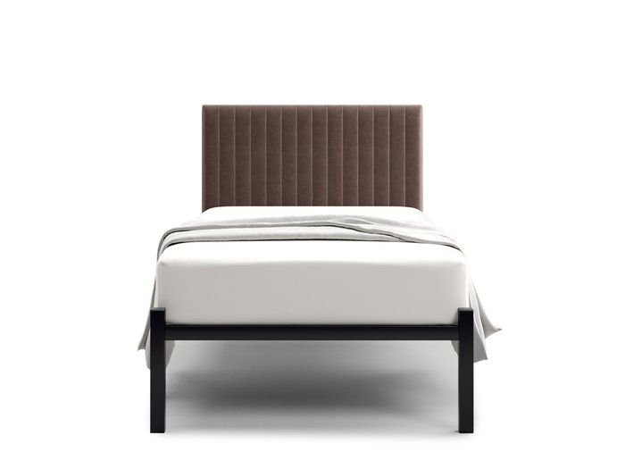 Кровать Лофт Mellisa Steccato 90х200 темно-коричневого цвета без подъемного механизма - купить Кровати для спальни по цене 14400.0