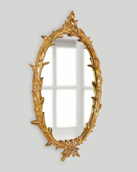 Зеркало Буа в золотой раме - купить Настенные зеркала по цене 32055.0