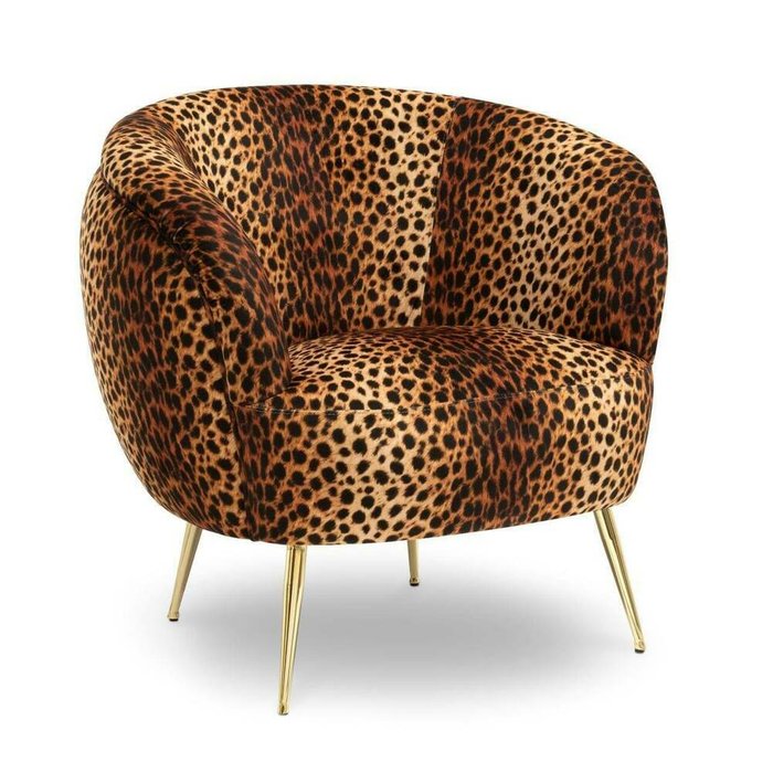 Кресло Kellit plain цвета леопард