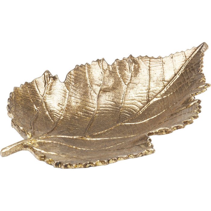 Миска Leaf золотого цвета - купить Вазы  по цене 5820.0