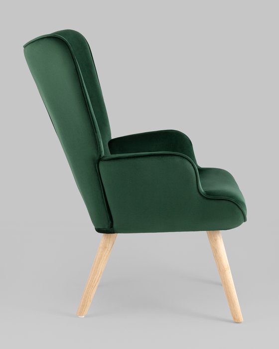 Кресло Хью темно-зеленого цвета - лучшие Интерьерные кресла в INMYROOM