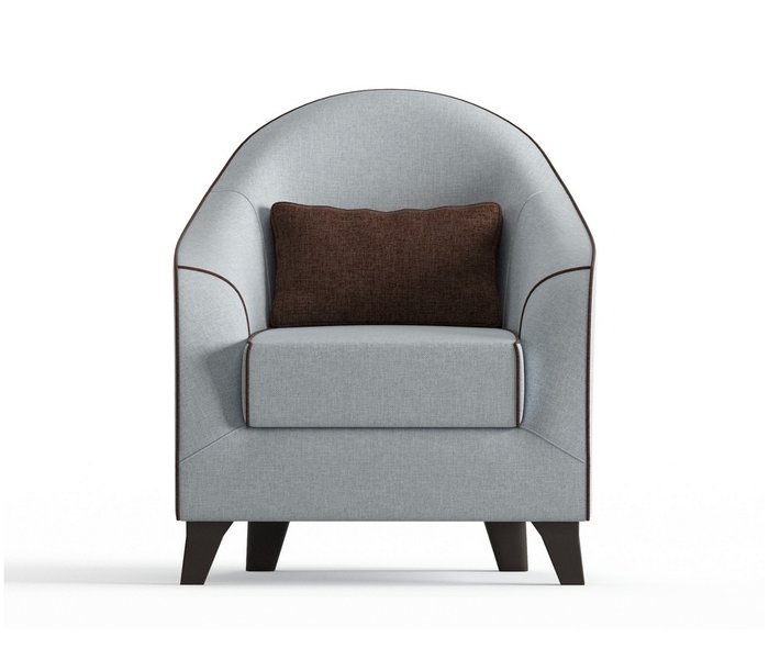 Кресло Бемоль светло-серого цвета - купить Интерьерные кресла по цене 12490.0