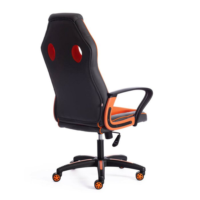 Кресло офисное Racer серо-оранжевого цвета - лучшие Офисные кресла в INMYROOM
