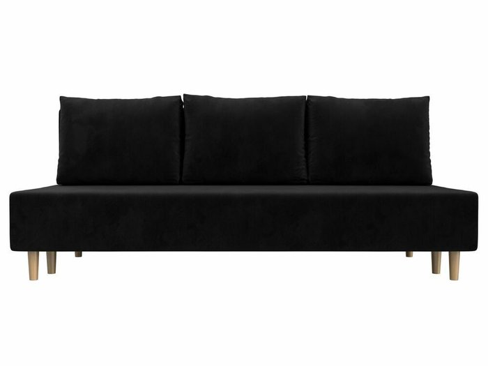 Диван-кровать Лига 033 черного цвета - купить Прямые диваны по цене 30999.0