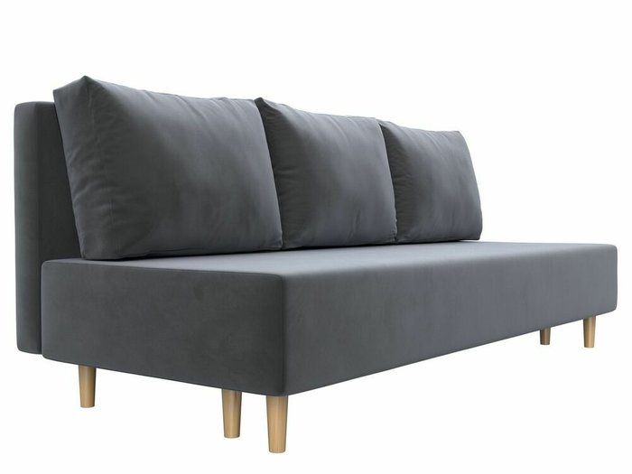 Диван-кровать Лига 033 серого цвета - лучшие Прямые диваны в INMYROOM