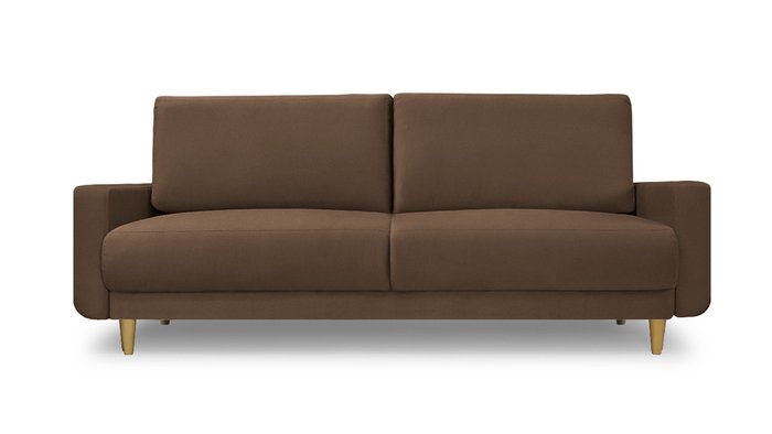 Диван-кровать Севилья коричневого цвета - лучшие Прямые диваны в INMYROOM