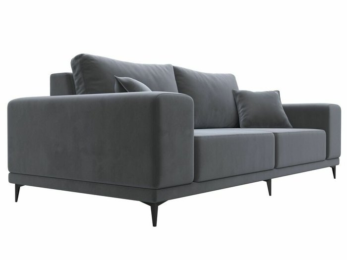 Прямой диван Льюес серого цвета  - лучшие Прямые диваны в INMYROOM
