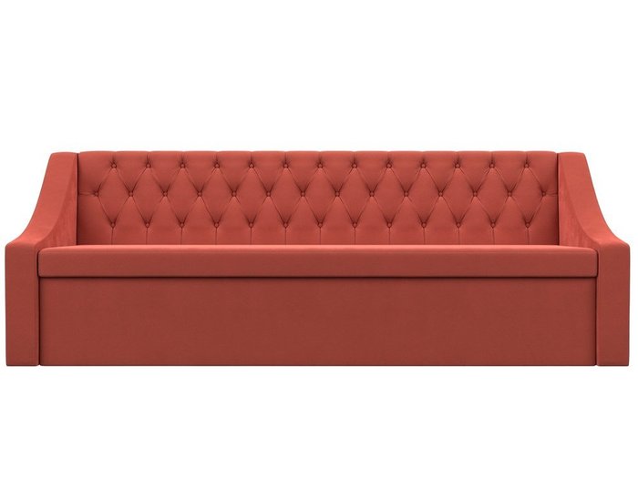 Кухонный прямой диван-кровать Мерлин кораллового цвета - купить Прямые диваны по цене 35999.0