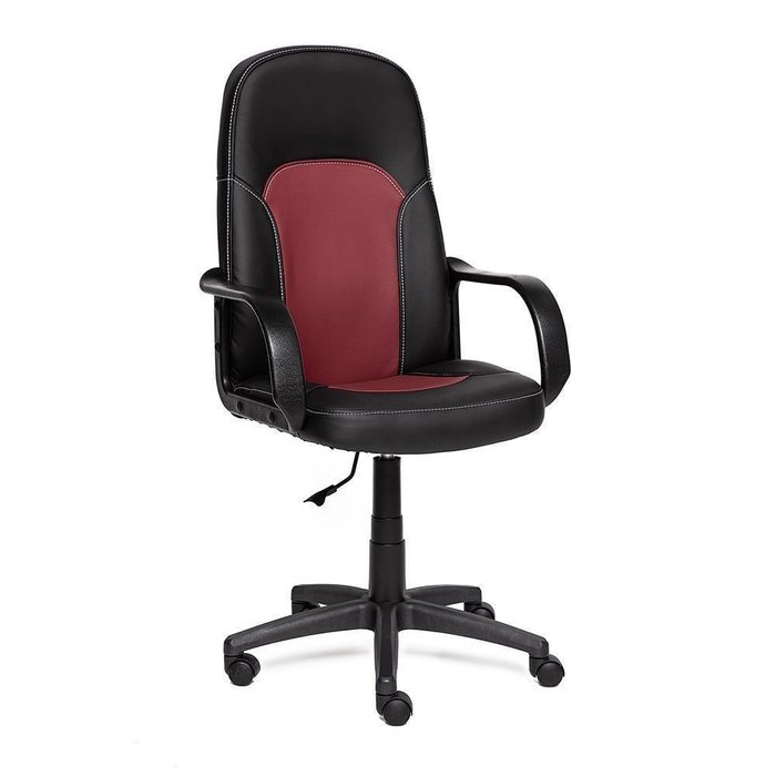 Кресло офисное Parma черно-бордового цвета