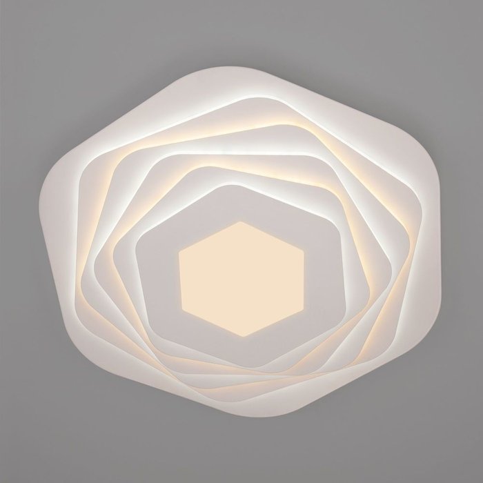 Светодиодный потолочный светильник с пультом управления 90152/6 белый Salient - лучшие Потолочные светильники в INMYROOM
