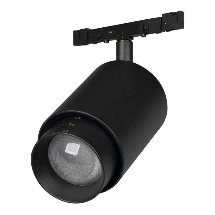 Трековый магнитный светильник Arlight MAG-MICROCOSM-SPOT-ZOOM-R59-12W Day4000 (BK, 20-60 deg, 24V) (IP20 Металл) 052085