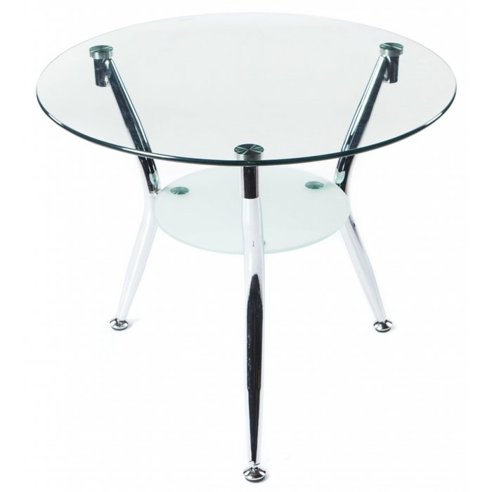 Кофейный столик Round со стеклянной столешницей