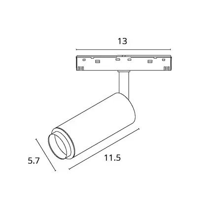 Магнитный трековый светильник Arte Lamp OPTIMA A7276PL-1WH - купить Трековые светильники по цене 4540 Магнитный трековый светильник Arte Lamp OPTIMA A7276PL-1WH - купить Трековые светильники по цене 4540
