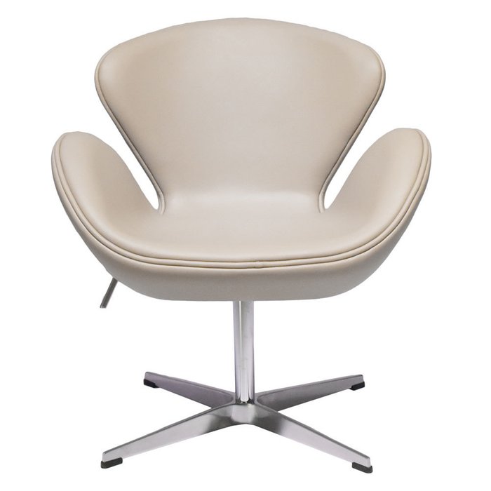 Кресло Swan Chair цвета латте - купить Офисные кресла по цене 34490.0