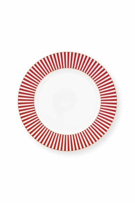 Набор из 2-х тарелок Royal Stripes Dark Pink, 21 см - купить Тарелки по цене 4221.0