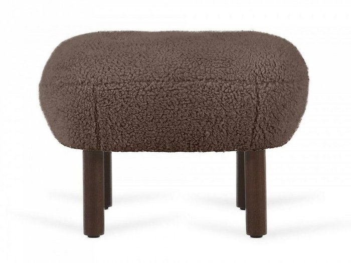 Пуф Lounge Wood коричневого цвета - купить Пуфы по цене 13410.0