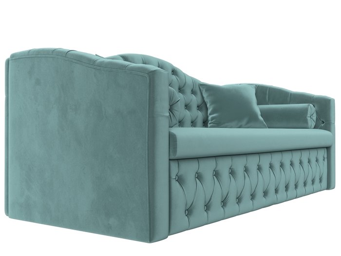Прямой диван-кровать Мечта бирюзового цвета - лучшие Прямые диваны в INMYROOM