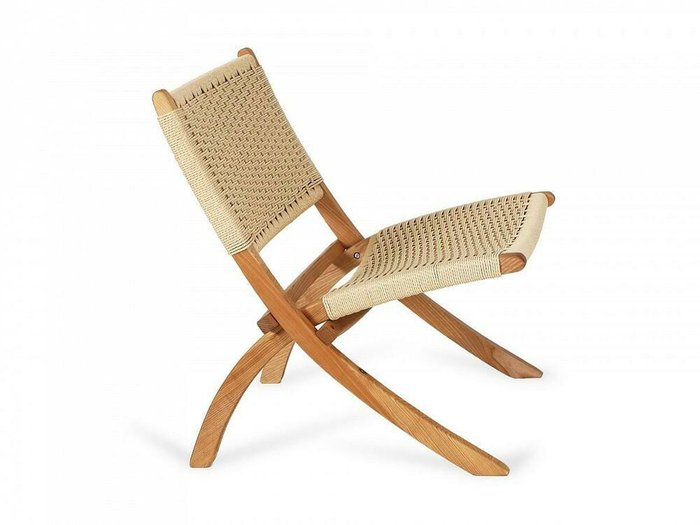 Кресло складное Copacabana бежевого цвета - лучшие Садовые стулья в INMYROOM