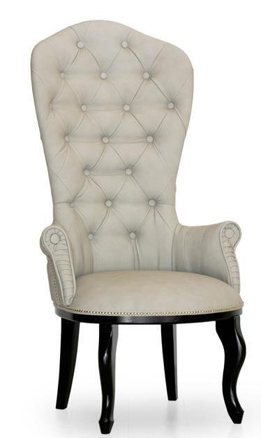 Кресло Классик дизайн 4 светло-серого цвета