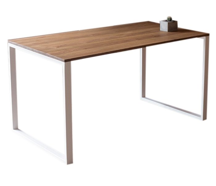 Обеденный стол Детройт бело-коричневого цвета - купить Обеденные столы по цене 16990.0