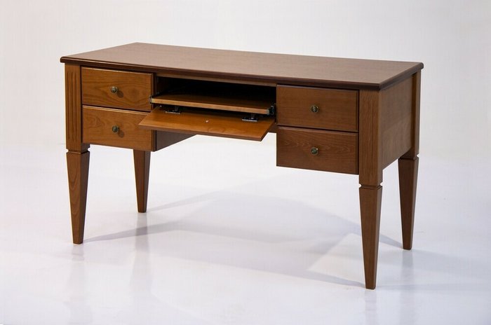 Стол письменный Канцлер коричневого цвета - купить Письменные столы по цене 89990.0