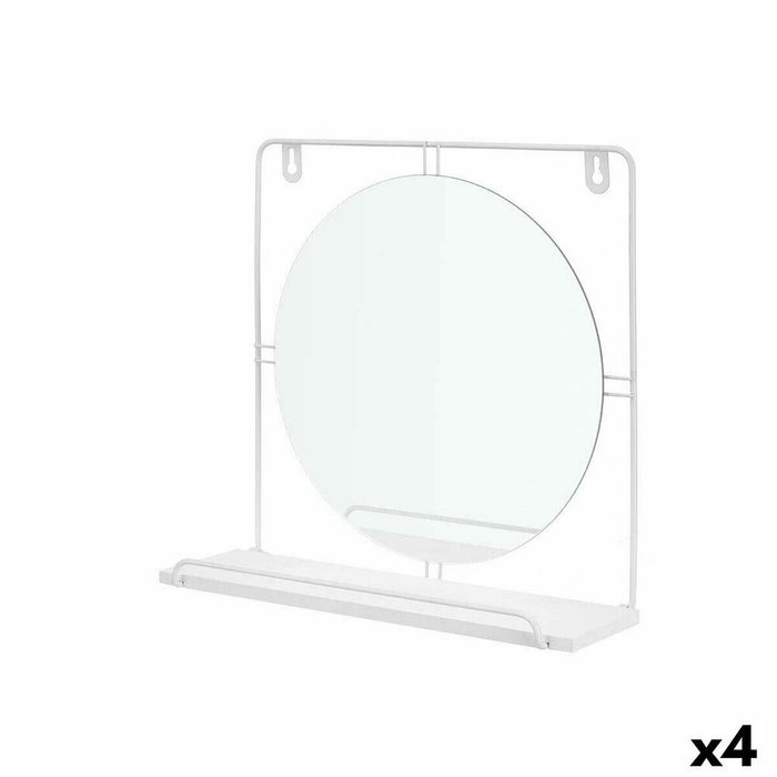 Настенное зеркало HA20XJLM0058W Белый 33,7 x 30 x 10 cm круги (4 штук)