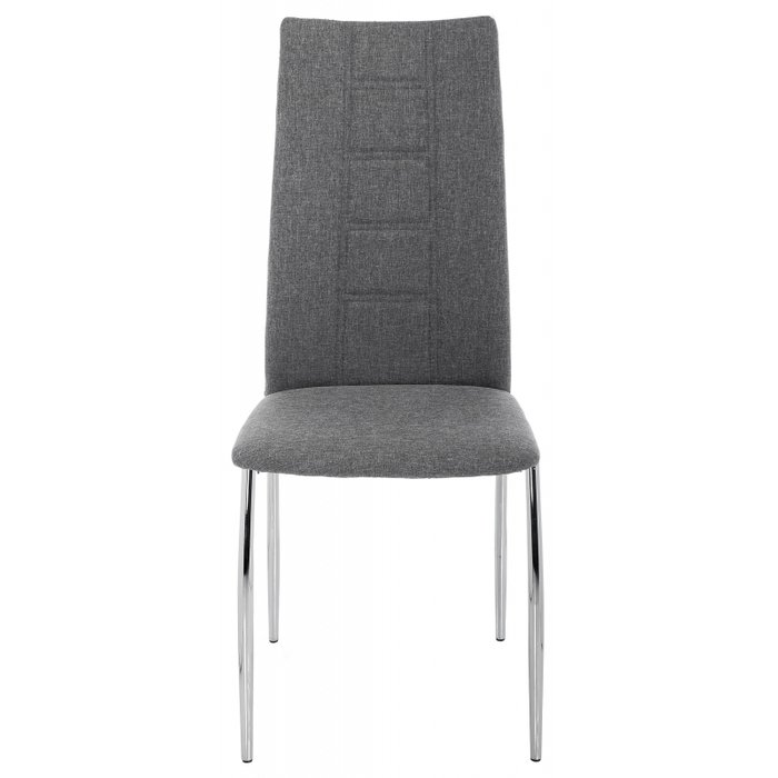 Стул Jenda fabric grey на металлическом каркасе с серой обивкой - купить Обеденные стулья по цене 3450.0