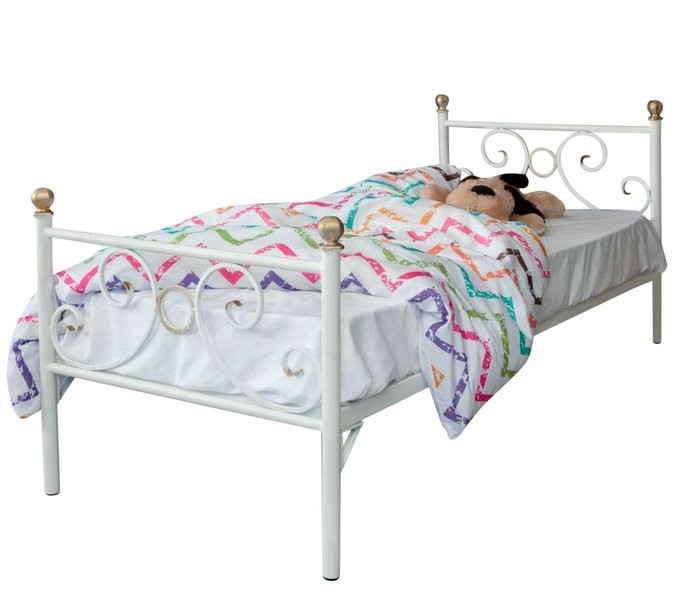 Кровать Кэтти 80х160 белого цвета